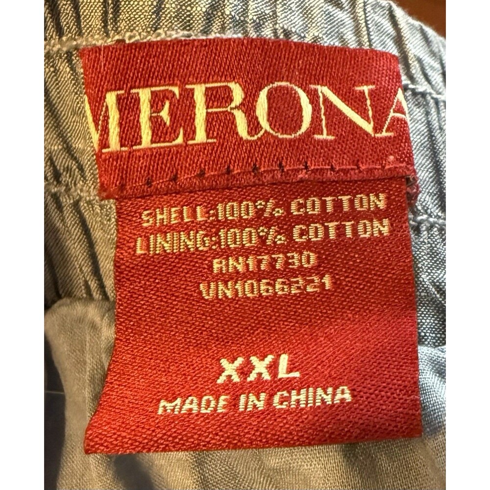 Merona Chambray Denim A Line Skirt Womens XXL Drawstring Elastic Waist Pockets - Picture 7 of 8